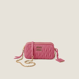 MIU MIU Pink Fuschia Gold Leather Small Crossbody Purse – ReturnStyle