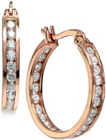 Thumbnail for your product : Giani Bernini Small Cubic Zirconia Inside Out Hoop Earrings in Sterling Silver, 0.75", Created for Macy's