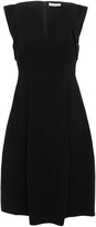 Thumbnail for your product : Halston Satin-trimmed Crepe Dress