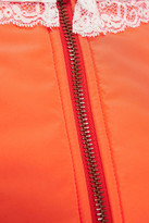 Thumbnail for your product : MM6 MAISON MARGIELA Lace-trimmed Shell Jacket