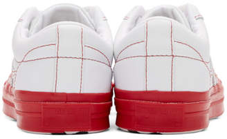 Converse White and Red Golf le Fleur* OX Sneakers