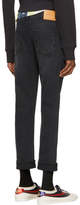 Thumbnail for your product : Gucci Black Tapered Web Jeans