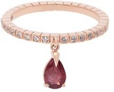 Thumbnail for your product : Diane Kordas Spectrum 18kt Rose-gold Diamond & Ruby Ring - Red