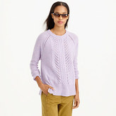 Thumbnail for your product : J.Crew Wool pointelle cable sweater