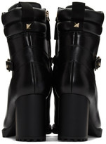 Thumbnail for your product : Valentino Black Garavani Rockstud Heeled Combat Boots