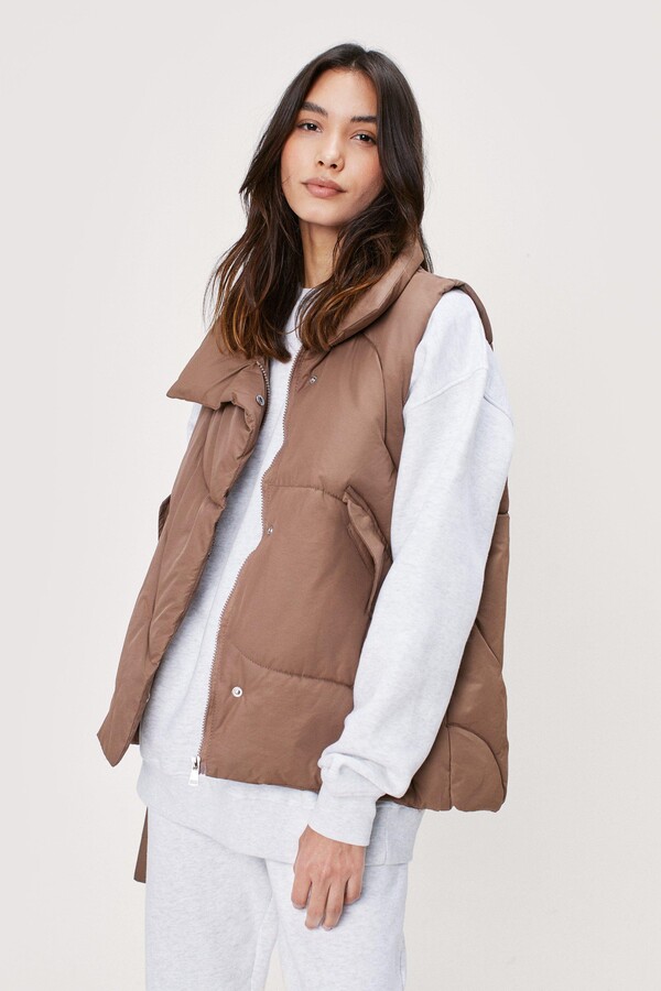 Nasty Gal Womens Quilted Padded Puffer Vest - ShopStyle