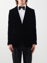 Thumbnail for your product : Tom Ford Shelton Velvet Tuxedo Jacket - Black