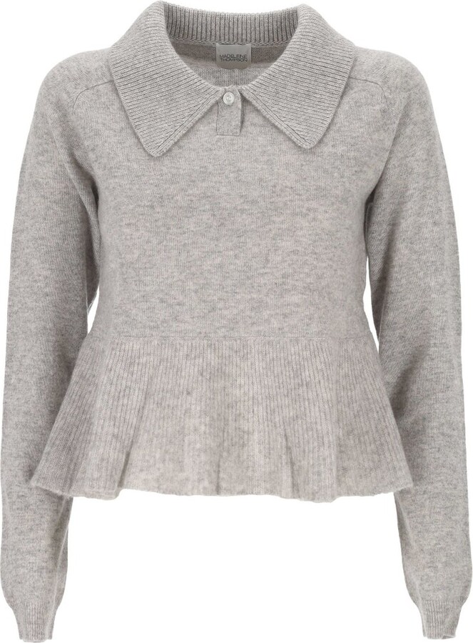 Madeleine Thompson Peplum Collar Sweater