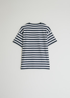 Carhartt WIP Women's Short Sleeve Scotty T-Shirt in Scotty Stripe/Dark Navy/White, Size Medium | 100% Cotton