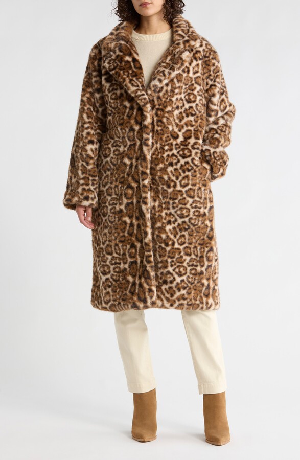 Vigoss Faux Fur Longline Coat