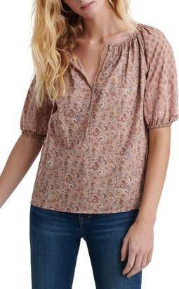 Lucky Brand Vivienne Embroidered Tee