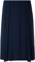 Cédric Charlier - jupe à plis sur le devant - women - Polyester - 42