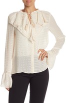 Thumbnail for your product : Paige Silvette Ruffle Silk Blouse
