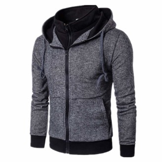 mens sweatshirt jackets no hood