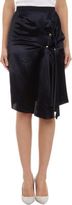 Thumbnail for your product : Nina Ricci Gathered-Front Asymmetric-Hem Skirt-Black