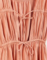 Thumbnail for your product : And other stories cotton tiered smock midi dress with open back in orange - ORANGE