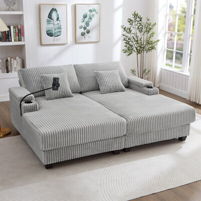 Wrought Studio Modern Chaise Sofa 75.5\