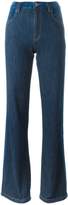 Thumbnail for your product : See by Chloe See By Chloé stripe appliqué flared jeans
