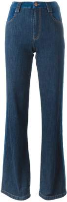 See by Chloe See By Chloé stripe appliqué flared jeans