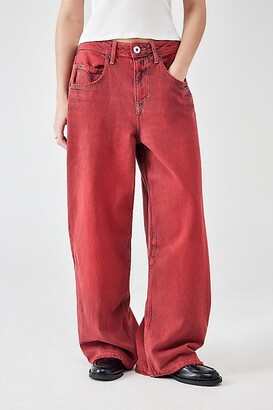 BDG Grunge Red Jaya Baggy Jean in Red at Urban Outfitters - ShopStyle