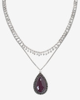 Thumbnail for your product : White House Black Market Teardrop Pendant Necklace