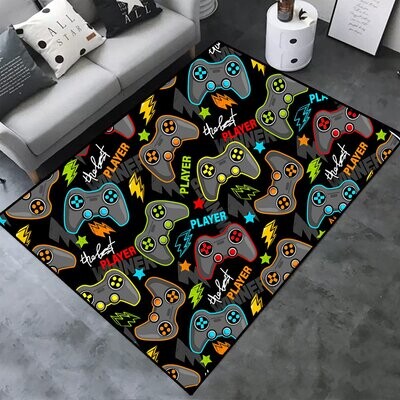 60x39 Inch Area Rug with Mexican Style Floor Rug,Non-Slip Large Carpet for Bedroom,Living Room,Kids Room Kasuri Pattern 