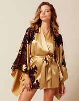 Thumbnail for your product : Agent Provocateur Nayeli Kimono Gold And Black