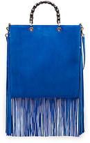 Thumbnail for your product : Gucci Bamboo Shopper Suede Fringe Tote