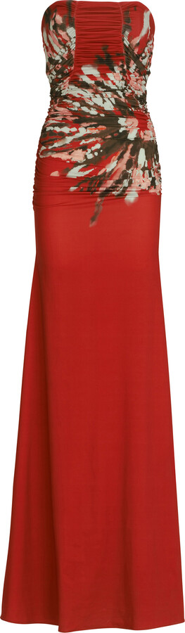 Silvia Tcherassi Collins Floral-Print Ruched Dress