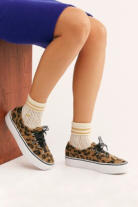 vans fuzzy leopard platform