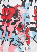 Thumbnail for your product : Nobrand Molded seam floral print A-line skirt