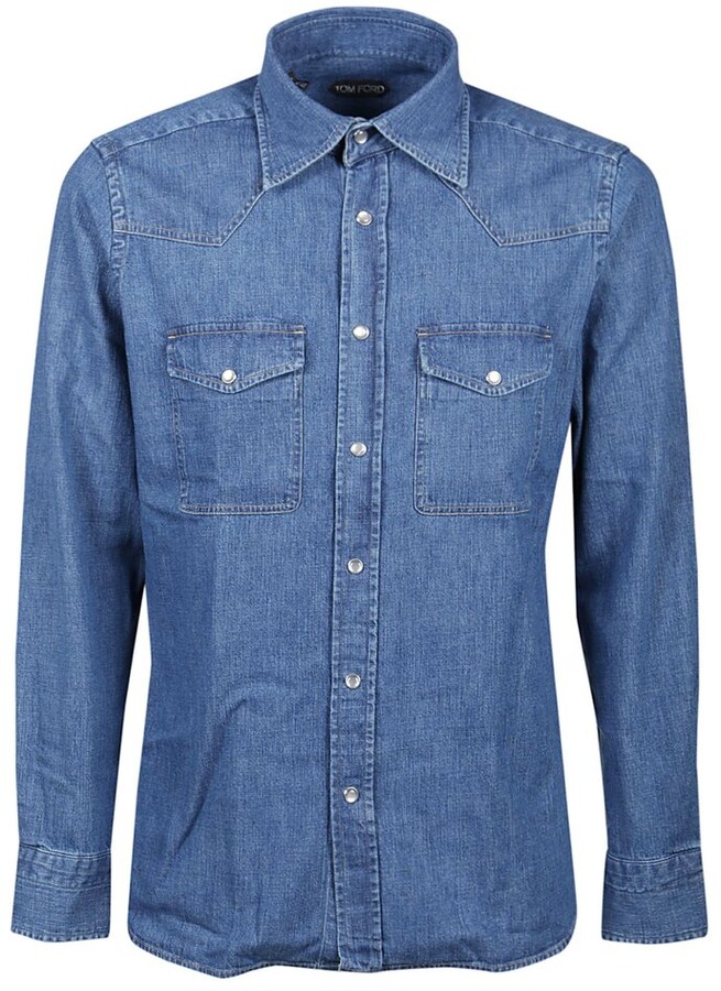 Blue Button Shirt | Shop the world's 