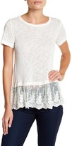 Thumbnail for your product : Bobeau Knit Twofer Tee (Petite)