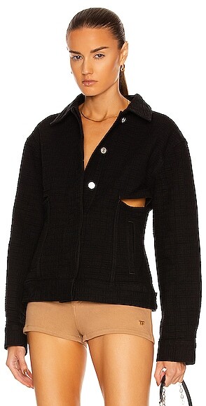 givenchy black denim jacket