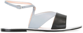 Pollini contrast sandals - women - Leather - 37