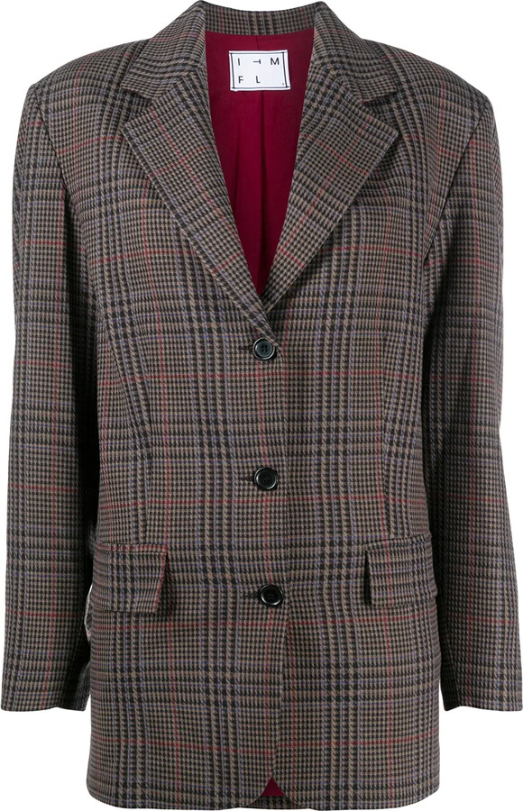 In The Mood For Love Plaid Single-Breasted Blazer