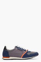 Thumbnail for your product : G Star G-STAR Navy Suede-Trimmed Futura Sneakers