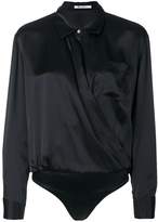 Thumbnail for your product : Alexander Wang T By shirt-style bodysuit