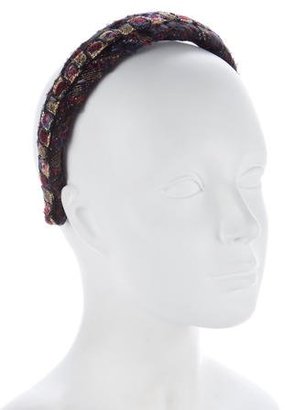 Chanel Tweed Embellished Headband