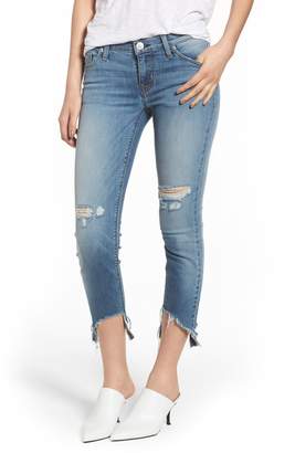 Hudson Tally Ripped Crop Skinny Jeans