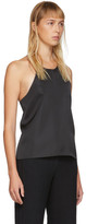 Thumbnail for your product : LVIR Black Open Back Satin Slip Camisole