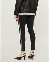 Thumbnail for your product : Mother Looker metallic side-striped jeans