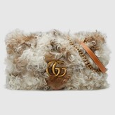 Thumbnail for your product : Gucci GG Marmont small shearling shoulder bag