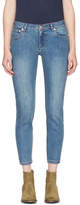 Thumbnail for your product : A.P.C. Indigo Etroit Court Jeans