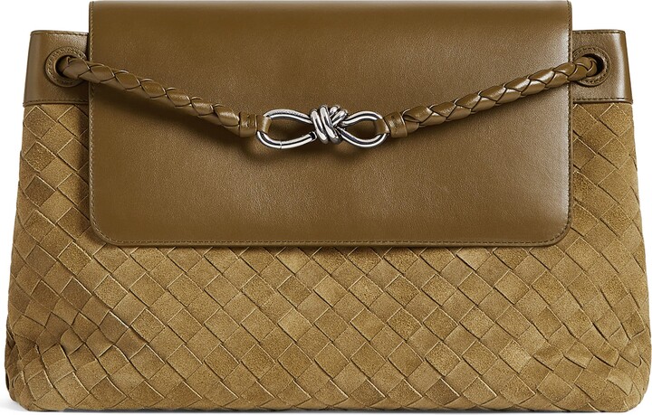 Bottega Veneta Leather Andiamo Messenger Bag