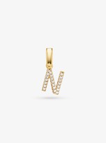 Thumbnail for your product : Michael Kors 14K Gold-Plated Sterling Silver Pave Alphabet Charm