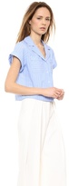 Thumbnail for your product : Milly Striped Camp Shirt