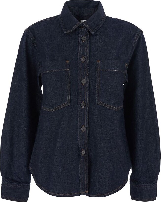 Frame Long Sleeved Classic Denim Shirt
