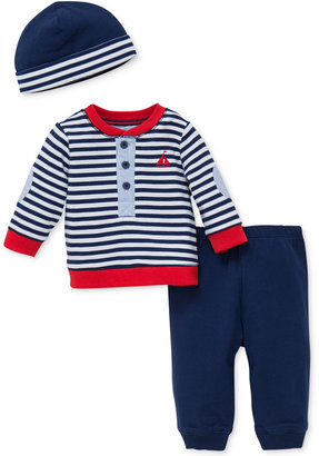 Little Me 3-Pc. Sailor Hat, Top & Pants Set, Baby Boys (0-24 months)