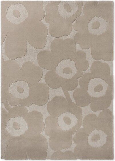 Marimekko Unikko Area Rug in Beige, Size: 8ft 2in x 11ft 6in